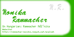 monika rammacher business card